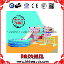 Daycare Center Baby Slide con Swing y Bastket Ball Hoop